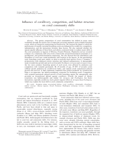 Influence of corallivory, competition, and habitat structure on coral