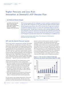 Higher Pensions and Less Risk: Innovation at Denmark`s ATP