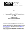 A Chronology Of Postwar US Federal Income Tax Policy