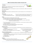 SBI 3U Genetics Test Review Sheet