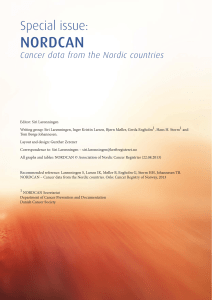 Cancer in Norway - Part 2 Special Issue