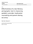 Effectiveness of a low literacy, pictographic tool in improving