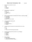 Muscle Lecture Test Questions – Set 2