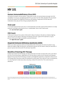 HIV 101 - University of Louisville