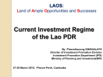 FDI Policy of Lao PDR