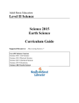 Science 2015 Curriculum Guide