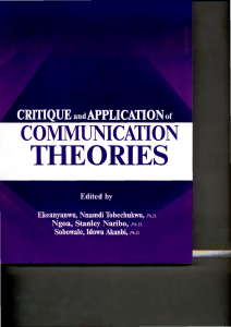 COMMUNICATION - Covenant University Repository