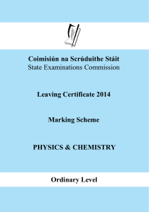 Marking Scheme - State Examination Commission