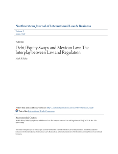 Debt/Equity Swaps and Mexican Law: The