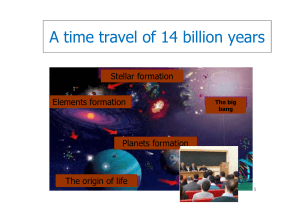 A time travel of 14 billion years