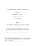 Treasury Bill Yields: Overlooked Information