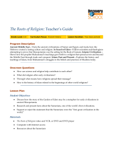 The Roots of Religion: Teacher`s Guide