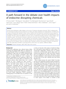 A path forward in the debate over health impacts of endocrine