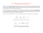 ELECTROPHILIC ADDITIONS OF ALKENES AS THE