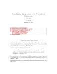 Russell`s view of propositions in the Principles of Mathematics