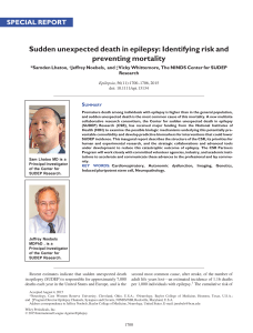 Sudden unexpected death in epilepsy: Identifying risk and