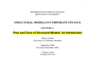 Pros and Cons of Structural Models - Berkeley-Haas