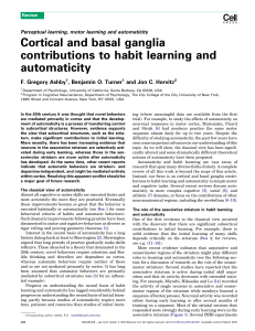 Cortical and basal ganglia contributions to habit learning and