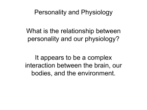 Personality and Physiology