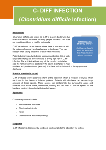 About C Difficile  206KB - Lewisham and Greenwich NHS Trust