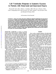 Left Ventricular Response to Isometric Exercise