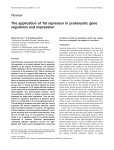 The application of Tet repressor in prokaryotic gene regulation and