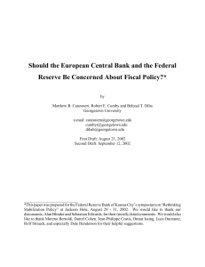 Should the European Central Bank and the