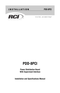 PDD-8PCI Power Supply Board Installation