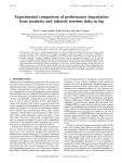 Experimental comparison of performance degradation from terahertz