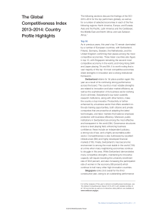 The Global Competitiveness Index 2013–2014: Country Profile