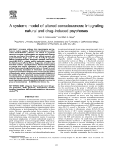 A systems model of altered consciousness: Integrating natural and