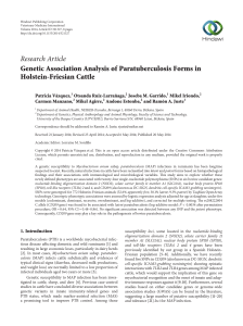 Genetic Association Analysis of Paratuberculosis Forms in Holstein