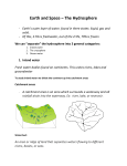 hydrosphere notes - drrossymathandscience