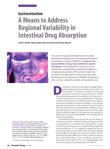 A Means to Address Regional Variability in Intestinal
