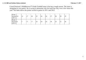 4 - 8.3 IQR and Outliers Notes.notebook