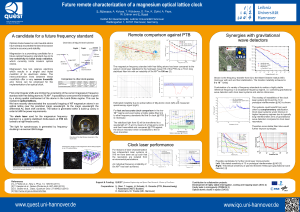 Future remote characterization of a magnesium optical lattice clock