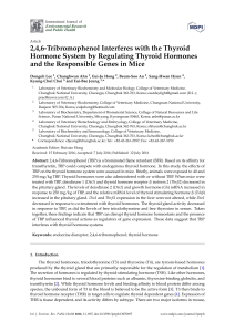 2,4,6-Tribromophenol Interferes with the Thyroid Hormone System