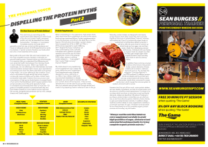 dispelling the protein myths