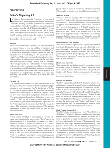 Editor`s Nitpicking # 2 - American Journal of Neuroradiology