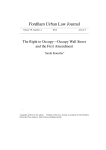 The Right to Occupyâ•flOccupy Wall Street and the First Amendment