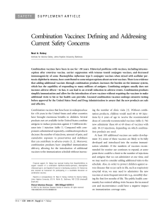Combination Vaccines: Defining and Addressing Current Safety