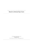 Back to School Eye Care Article – PDF