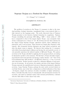 Neptune Trojans as a Testbed for Planet Formation