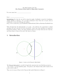 Poincare disc model of Hyperbolic Geometry.