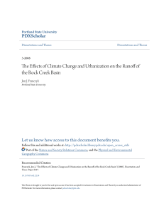 The Effects of Climate Change and Urbanization on