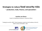 Strategies to reduce food security risks