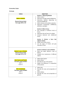 Convocatory Topics 7th Grade TOPICS