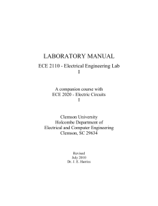 ECE 2110 Lab Manual - Clemson University