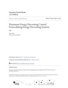 Maximum Energy Harvesting Control Foroscillating Energy