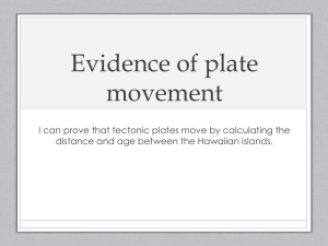 Evidence of plate movement